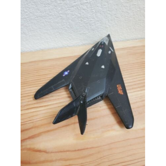 VTG 1990s Diecast USAF Model Stealth Fighter Jet Airplane Toy Black - Picture 3 of 7
